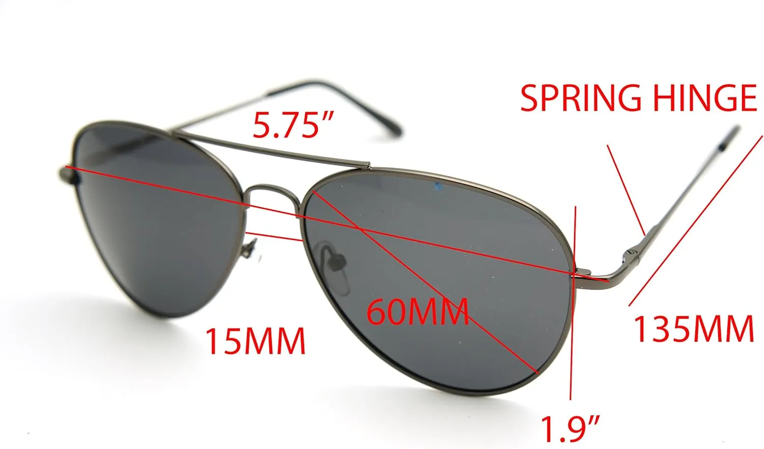ColorViper Classic Aviator Frame Sunglasses 100% UV Protection