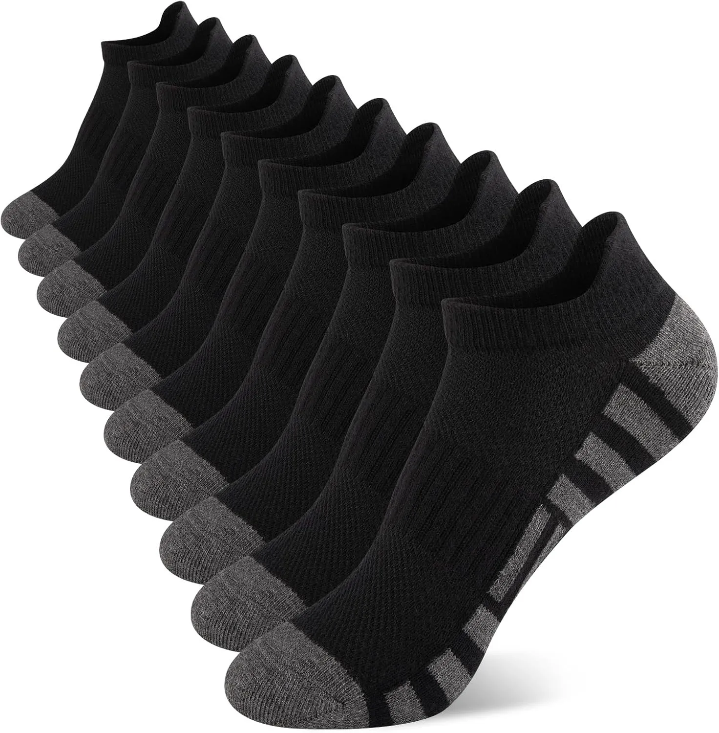 Comfoex Boys Socks Low Cut Cotton Breathable Ankle Scoks Sport For Kids 4-7 7-10 Years Old Short Athletic 10 Pairs