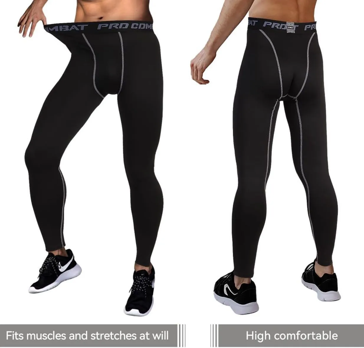 Compression Pants Men Running Tights Leggings Athletic Baselayer for Training Running Basketball Yoga