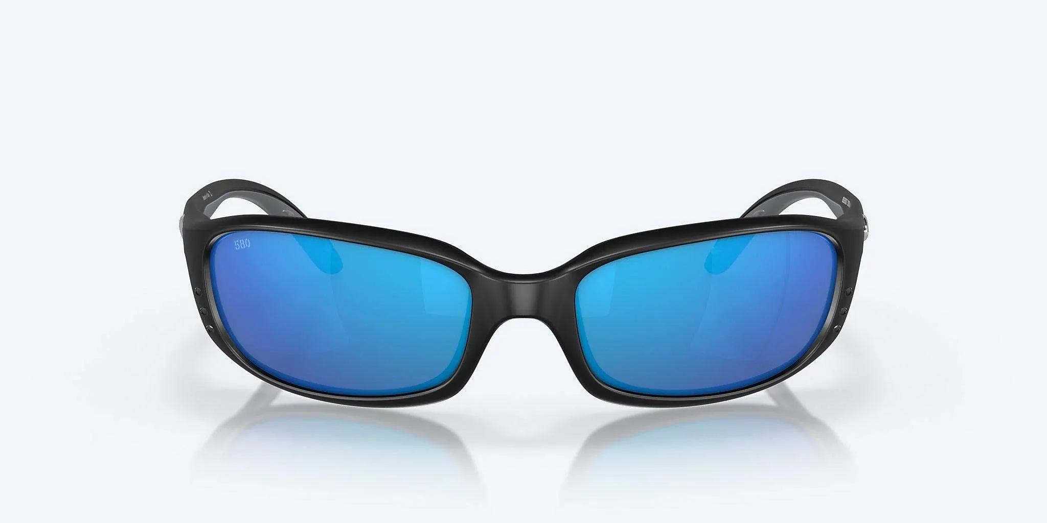 Costa Brine Matte Black Frame Sunglasses – Blue Mirror 580G Lenses for Enhanced Clarity and UV Protection