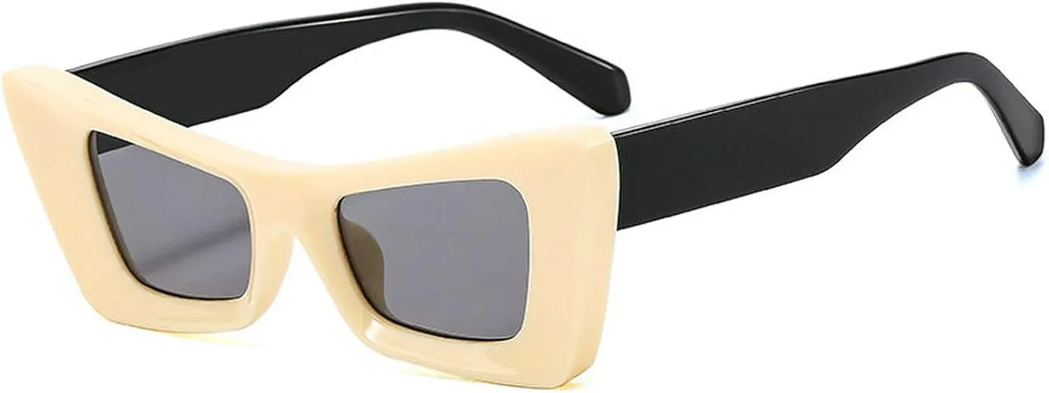 COTIA Cat Eye Sunglasses Women Fashion Vintage Square Men Personality Design Sun Glasses UV400 Eyewear