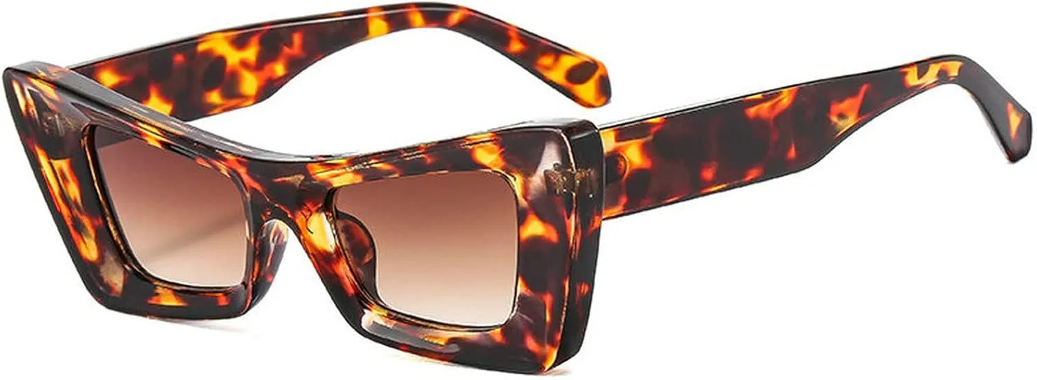COTIA Cat Eye Sunglasses Women Fashion Vintage Square Men Personality Design Sun Glasses UV400 Eyewear
