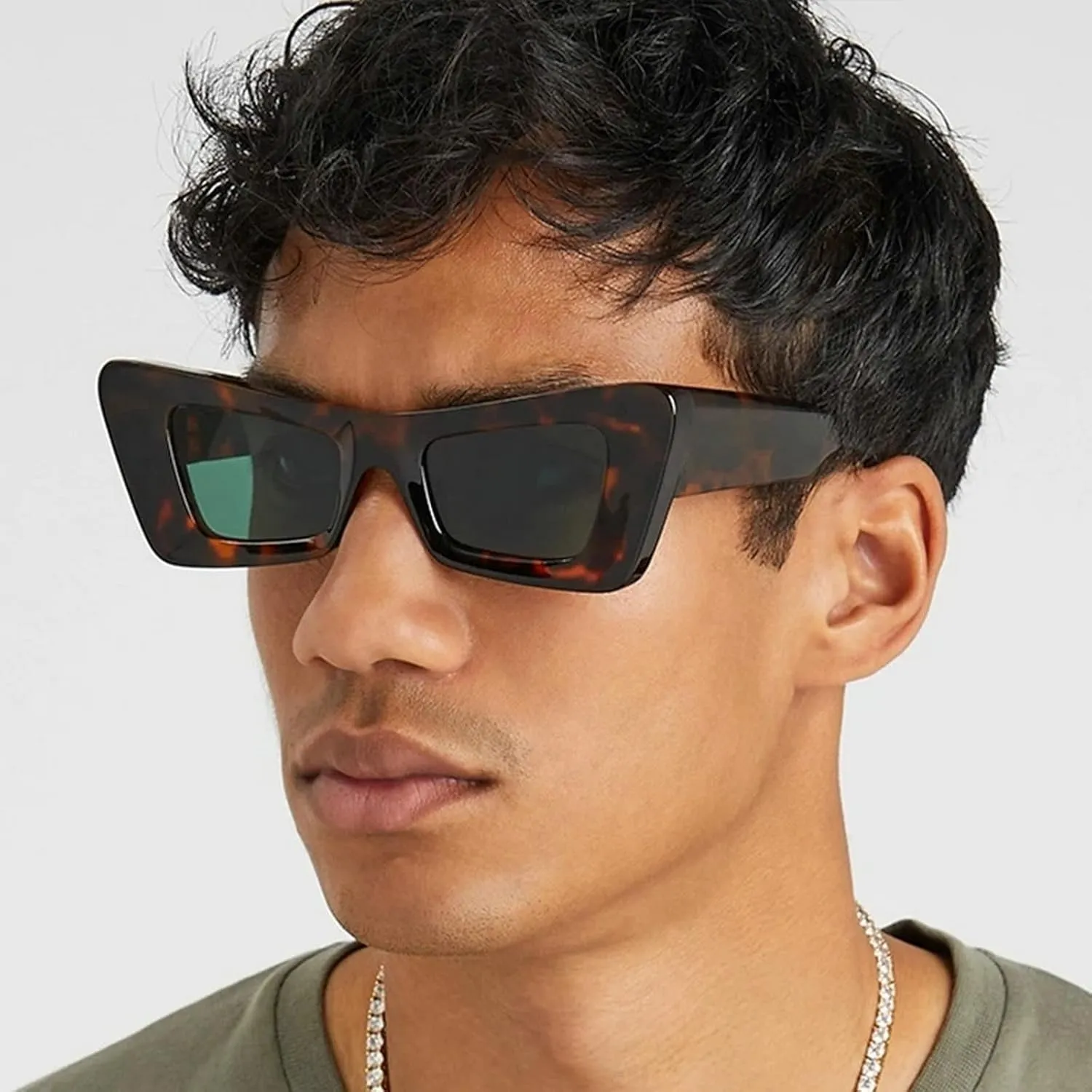 COTIA Cat Eye Sunglasses Women Fashion Vintage Square Men Personality Design Sun Glasses UV400 Eyewear