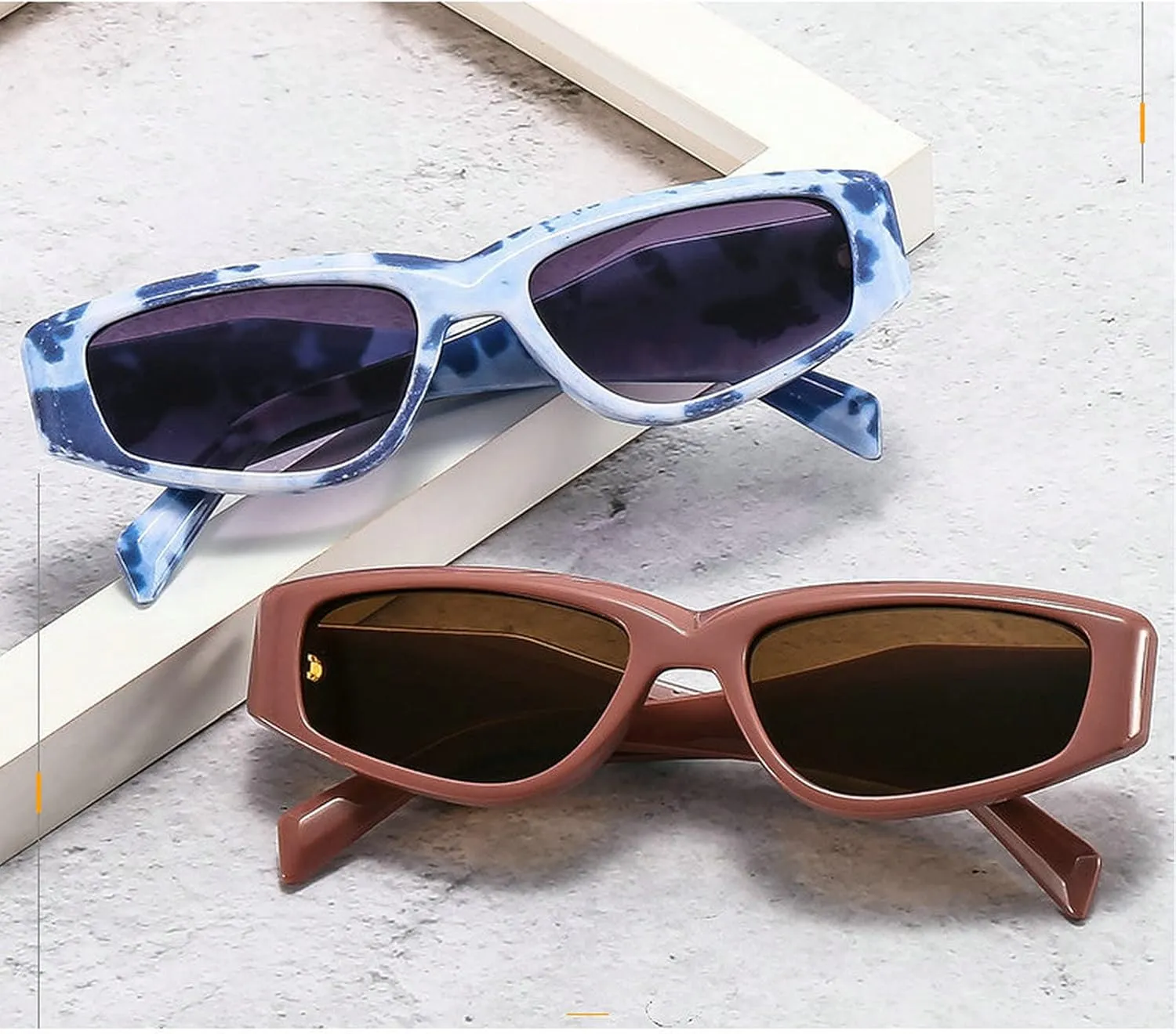 COTIA Cat Eye Sunglasses Women Retro Unique Irregular Glasses for Women Vintage Polygon Sun Glasses Eyewear