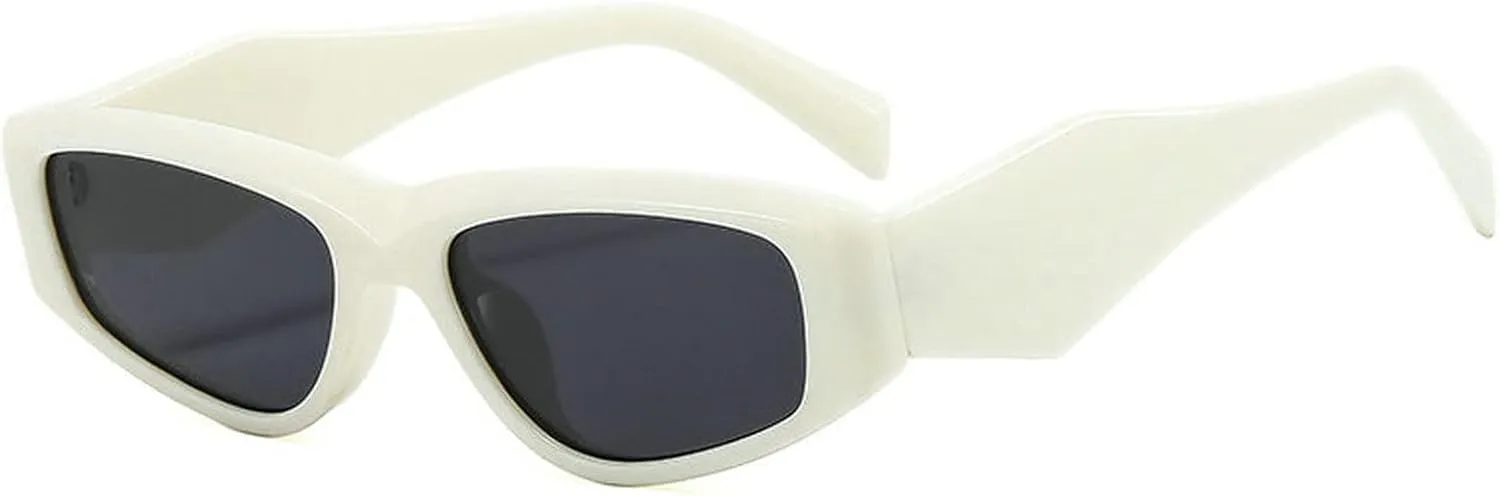 COTIA Cat Eye Sunglasses Women Retro Unique Irregular Glasses for Women Vintage Polygon Sun Glasses Eyewear