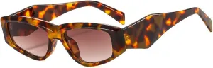 COTIA Cat Eye Sunglasses Women Retro Unique Irregular Glasses for Women Vintage Polygon Sun Glasses Eyewear