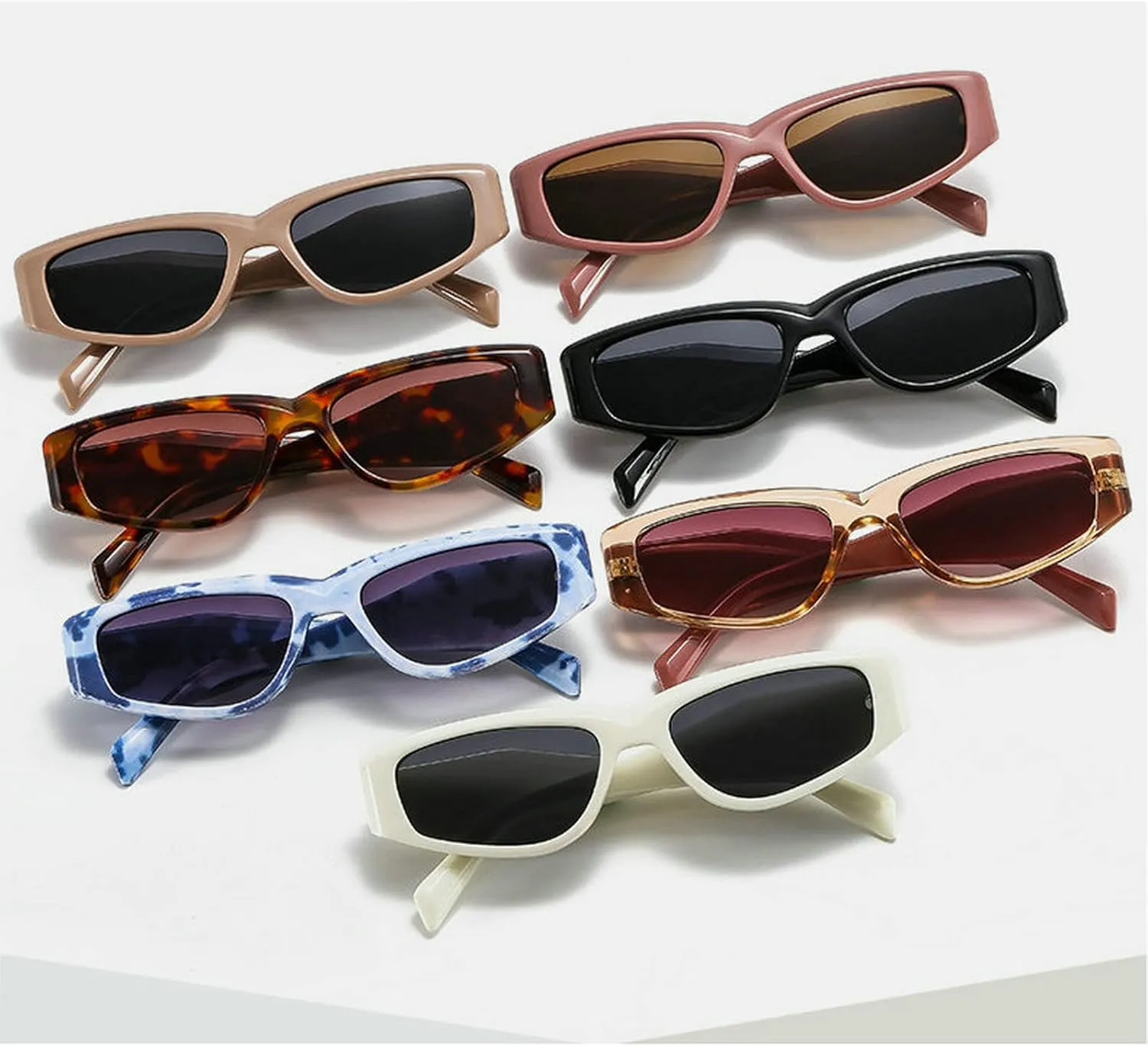 COTIA Cat Eye Sunglasses Women Retro Unique Irregular Glasses for Women Vintage Polygon Sun Glasses Eyewear