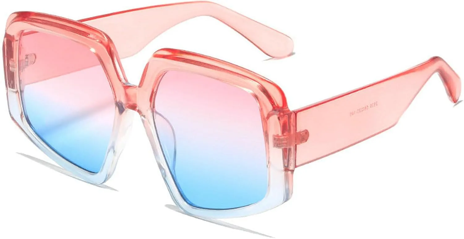 COTIA Cat Eye Vintage Oversized Sunglasses Women Men Irregular Polygon Fashion Personality Cateye Sun Glasses Eyewear