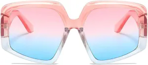 COTIA Cat Eye Vintage Oversized Sunglasses Women Men Irregular Polygon Fashion Personality Cateye Sun Glasses Eyewear
