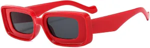 COTIA Fashion Retro Square Candy Colors Shades UV400 Trendy Small Rectangle Vintage Sunglasses Women Men W35