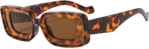 COTIA Fashion Retro Square Candy Colors Shades UV400 Trendy Small Rectangle Vintage Sunglasses Women Men W35