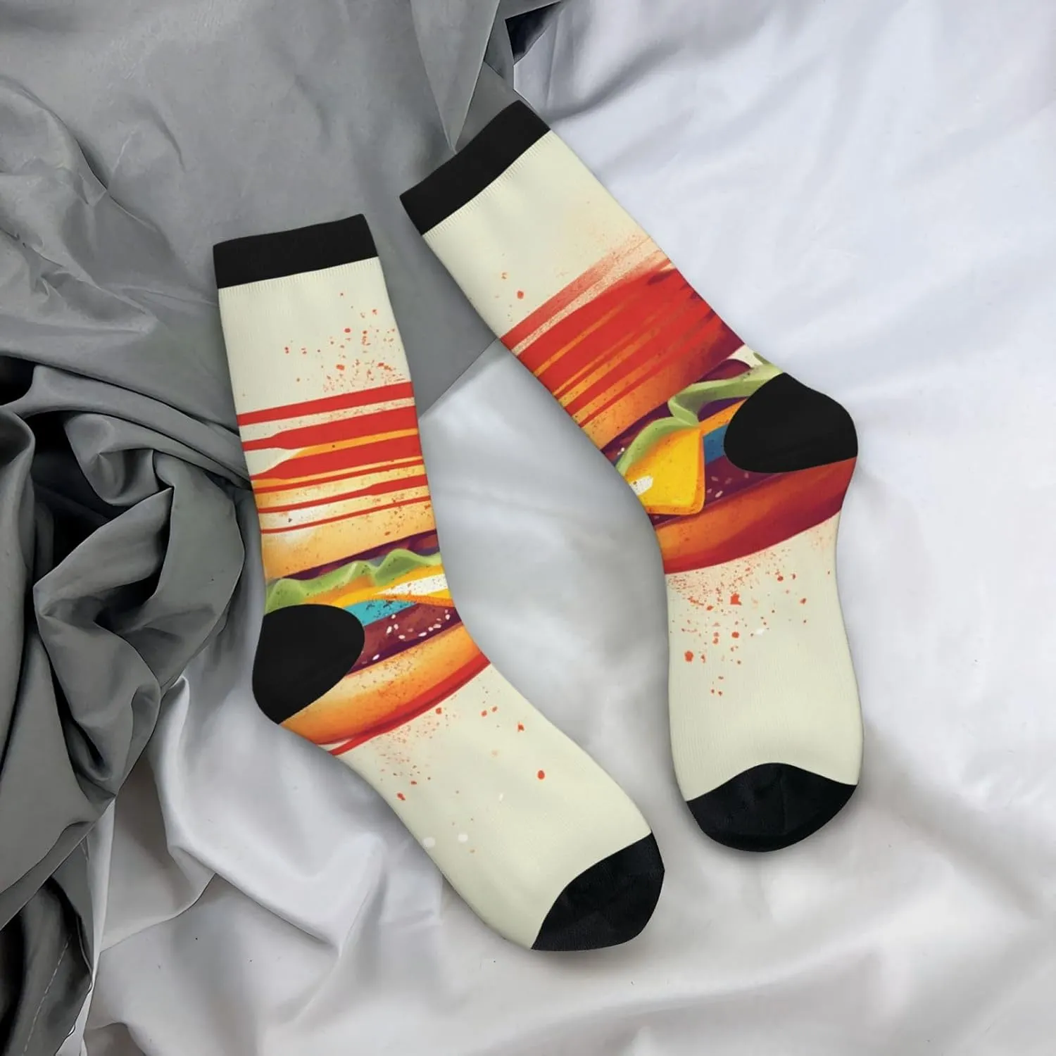 Crew Athletic Socks Moisture-Wicking Running Sock Tomorrow I'll Start Running Casual Calf Socks for Men Women