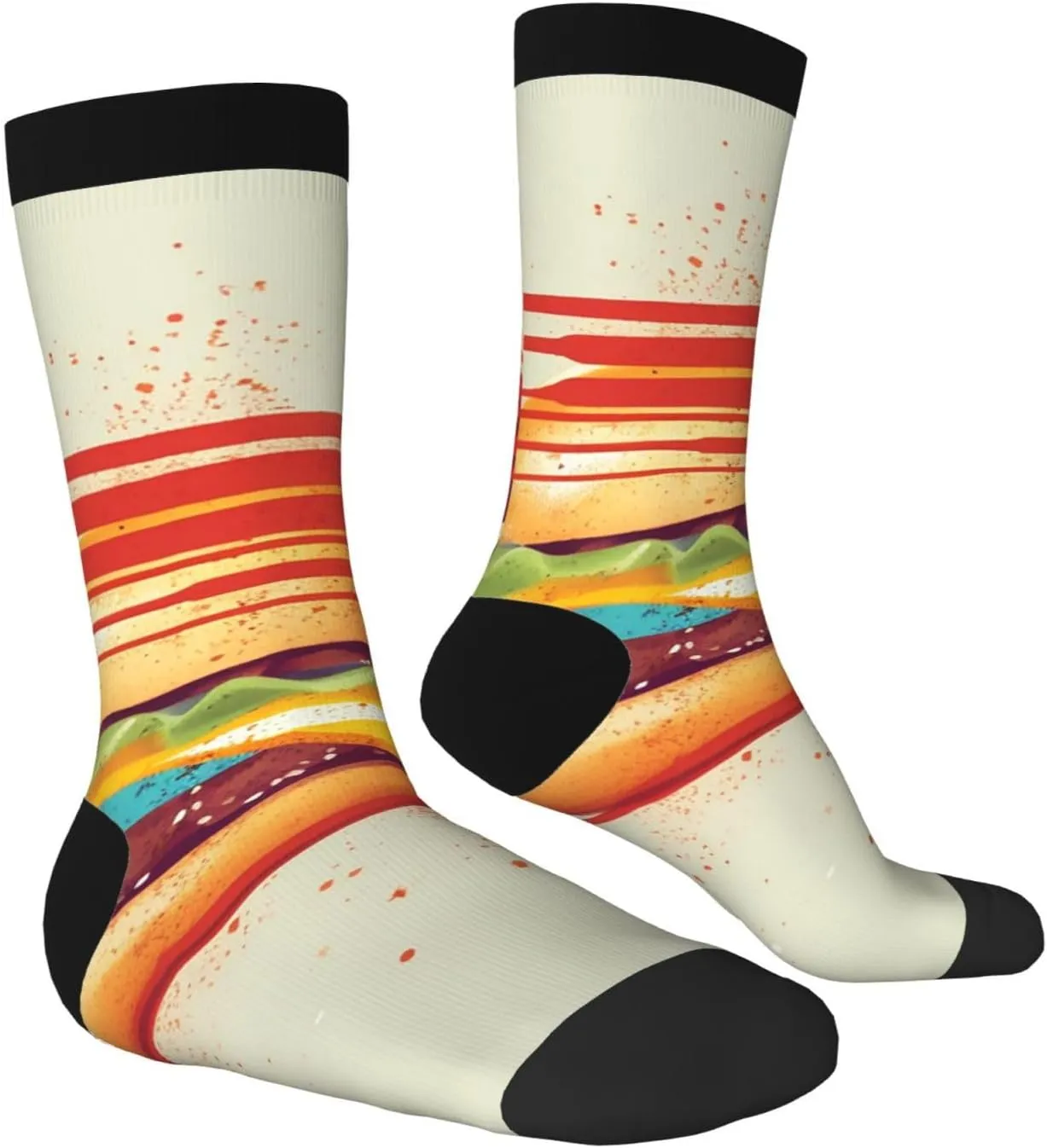 Crew Athletic Socks Moisture-Wicking Running Sock Tomorrow I'll Start Running Casual Calf Socks for Men Women