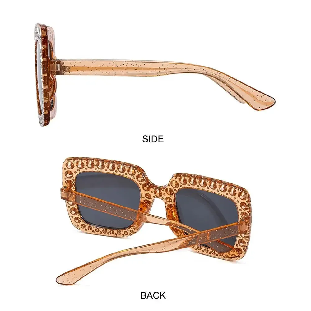 Crystal Oversized Sunglasses for Women with Rhinestones