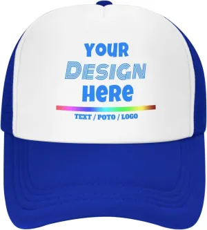 Custom Baseball Cap for Men Personalized Baseball Cap Custom Baseball Cap with Your Text Black