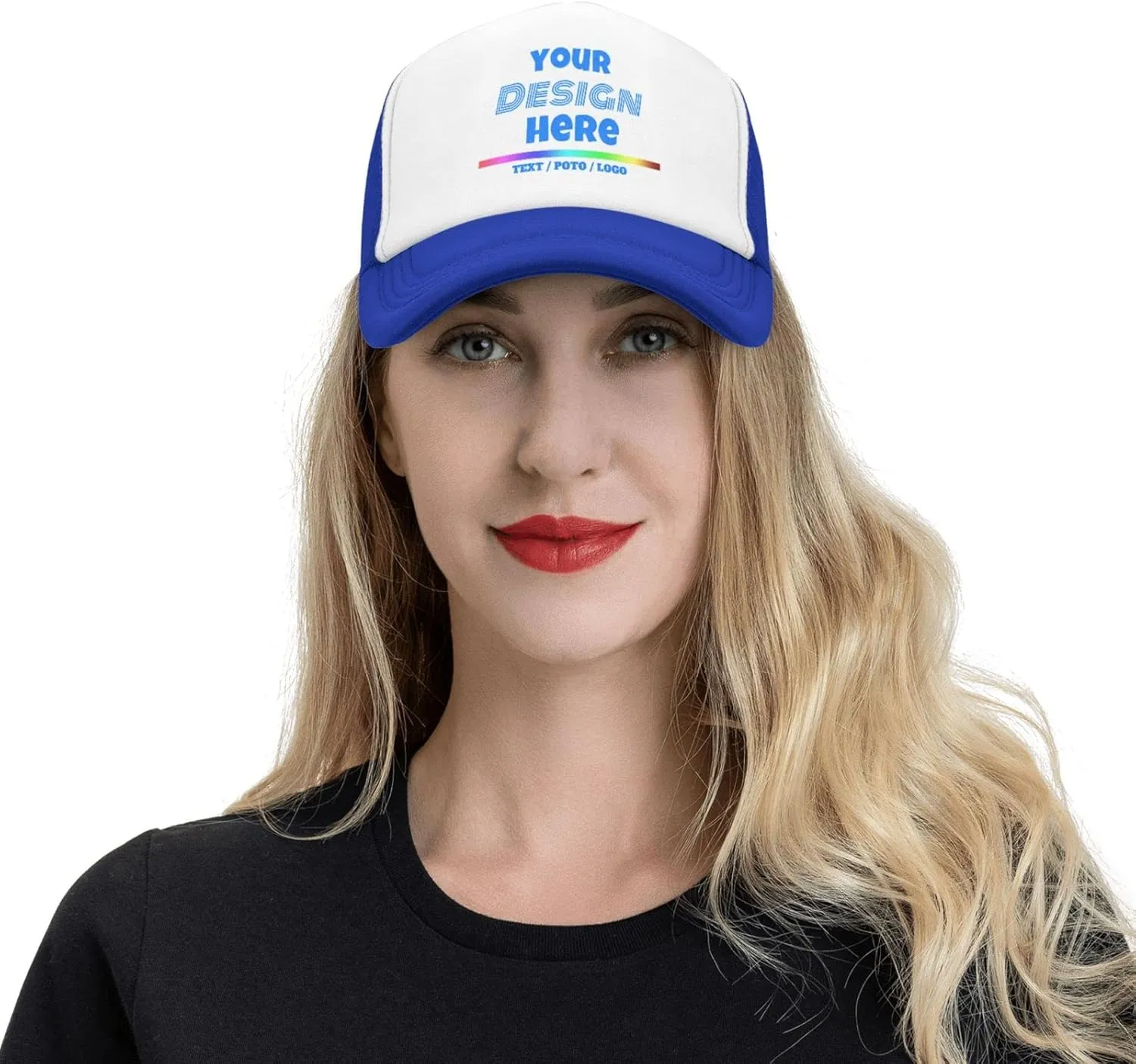 Custom Baseball Cap for Men Personalized Baseball Cap Custom Baseball Cap with Your Text Black