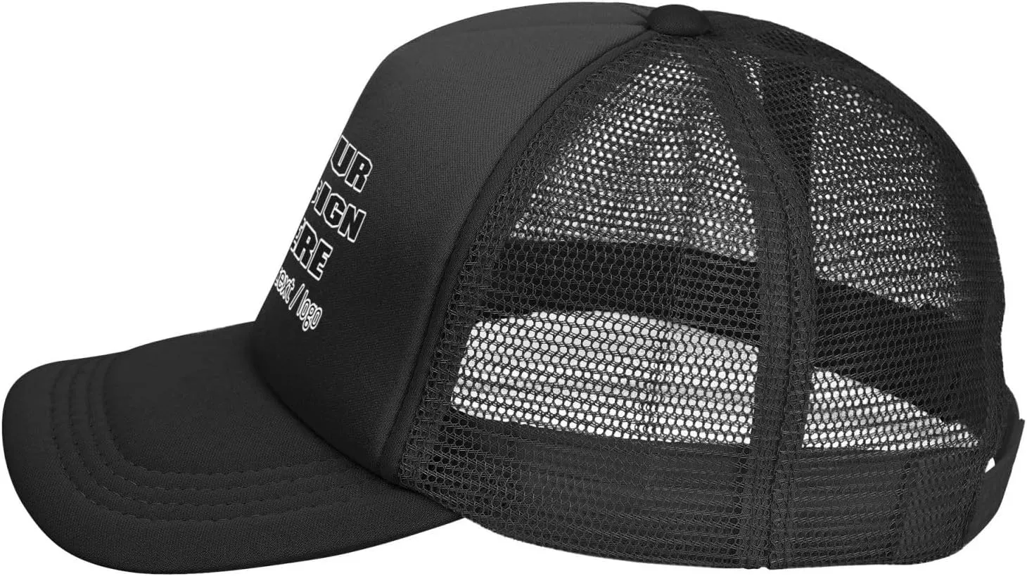 Custom Baseball Cap for Men Personalized Baseball Cap Custom Baseball Cap with Your Text Black