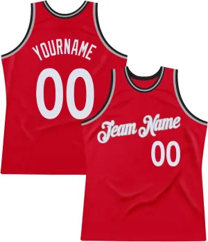Custom Name Team Name Number Cream Black-Blue Authentic Throwback Basketball Jersey, Personalized Uniform Basketball Shirt