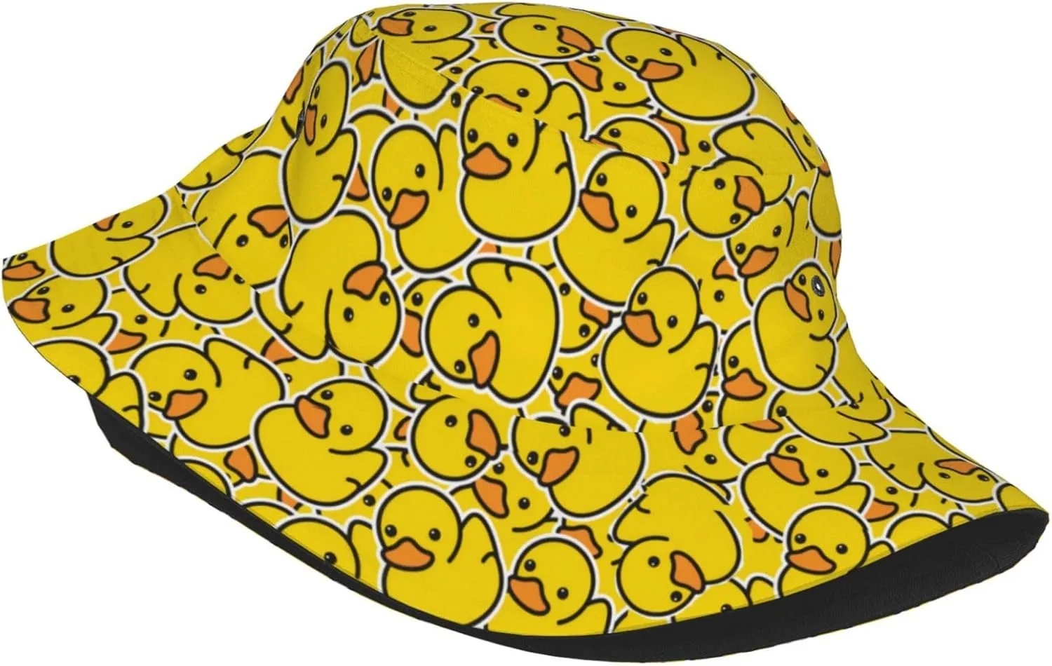 Cute Duck Print Sun Hats Fashion Bucket Hat for Men Women Summer Outdoor Travel Beach Boonie Cap