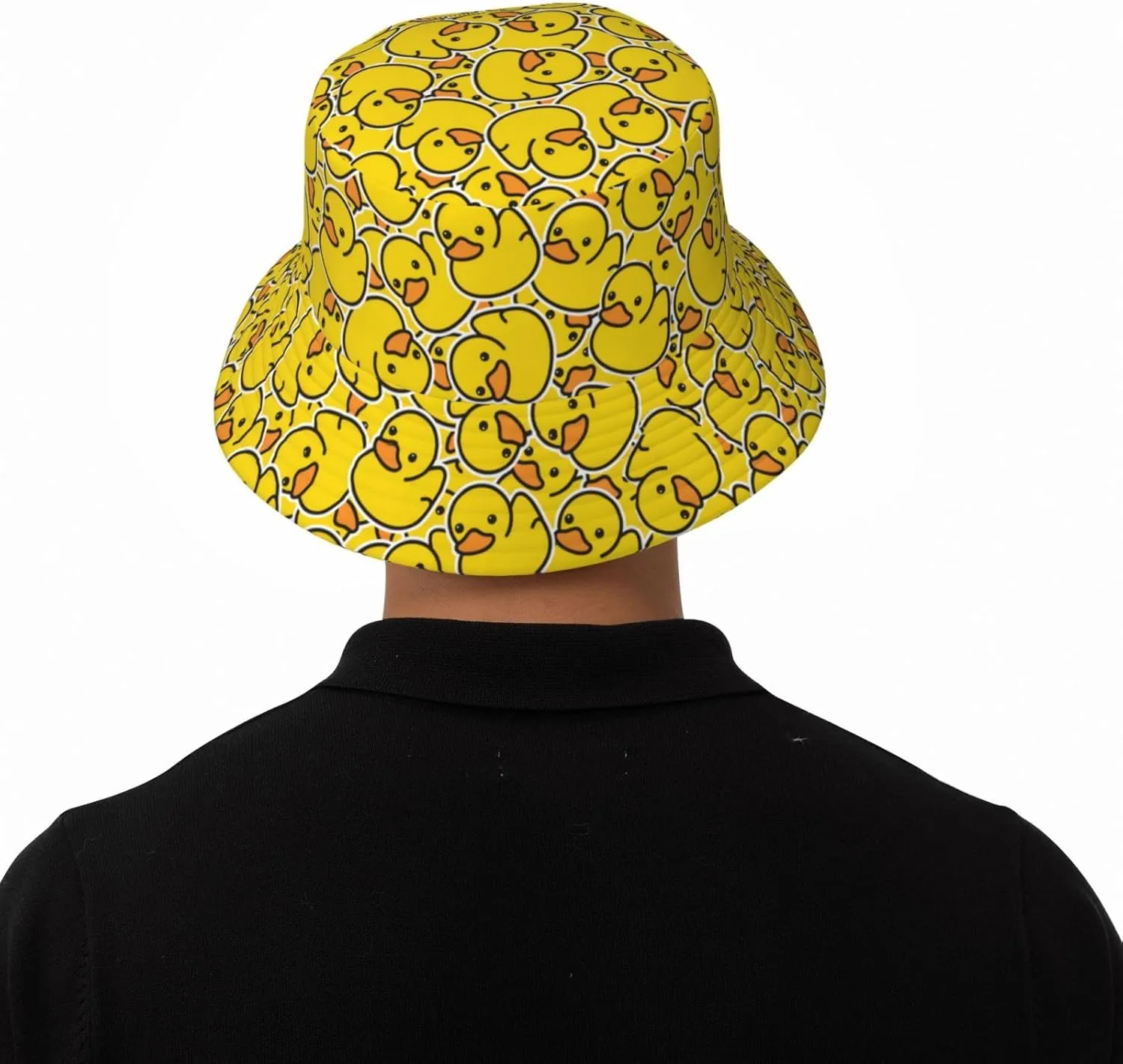 Cute Duck Print Sun Hats Fashion Bucket Hat for Men Women Summer Outdoor Travel Beach Boonie Cap