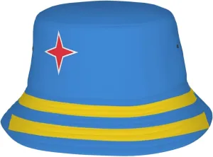 Cute Flag Bucket Hat Wide Brim Protection Sun Hat Fishing Hiking Travel Outdoor Flag Hats for Men Women