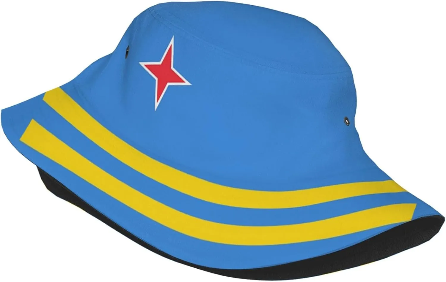 Cute Flag Bucket Hat Wide Brim Protection Sun Hat Fishing Hiking Travel Outdoor Flag Hats for Men Women