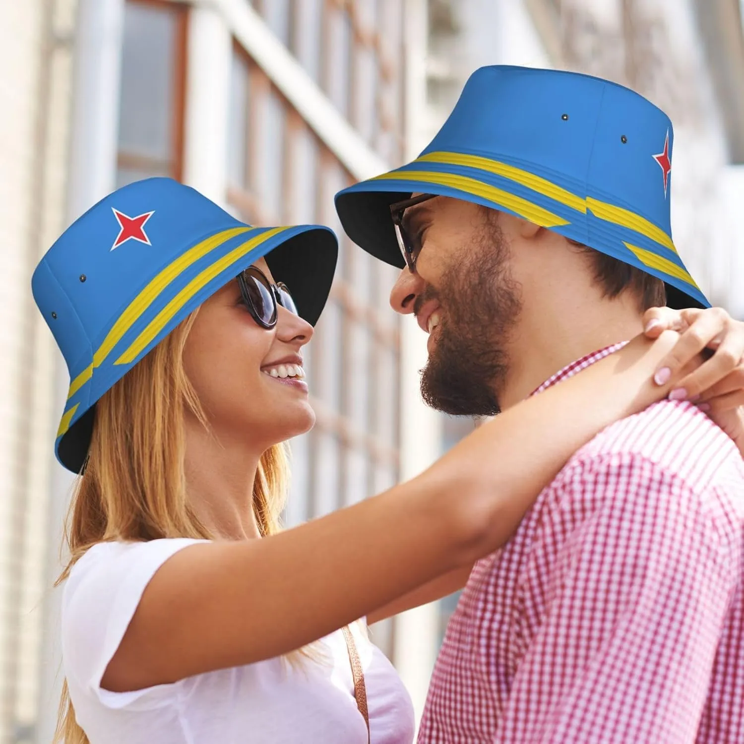 Cute Flag Bucket Hat Wide Brim Protection Sun Hat Fishing Hiking Travel Outdoor Flag Hats for Men Women