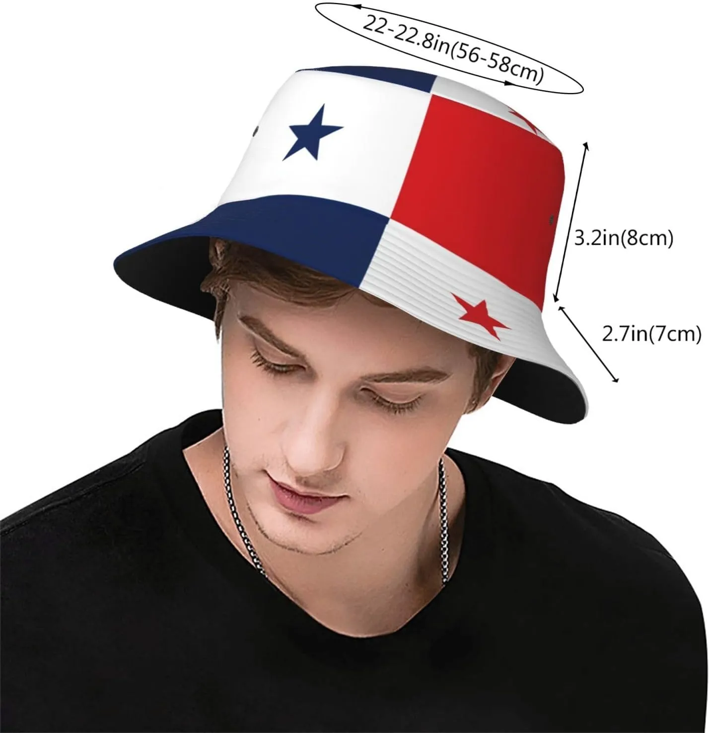 Cute Flag Bucket Hat Wide Brim Protection Sun Hat Fishing Hiking Travel Outdoor Flag Hats for Men Women