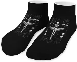 Danse Macabre Low Cut Ankle Socks Non Slip Invisible Liner Sock Pack Casual Socks For Men Women