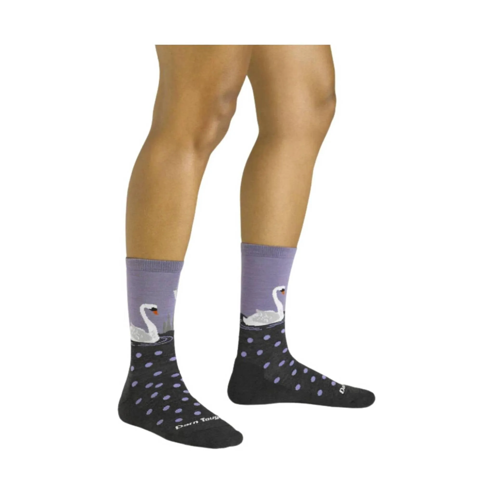 Darn Tough Vermont Women's Wild Life Lightweight Lifestyle Crew - Charcoal