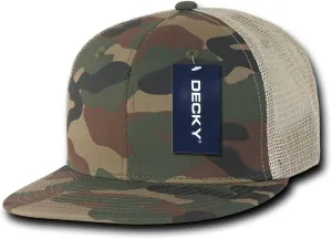 DECKY Cotton Flat Bill Trucker Cap