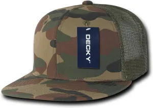 DECKY Cotton Flat Bill Trucker Cap
