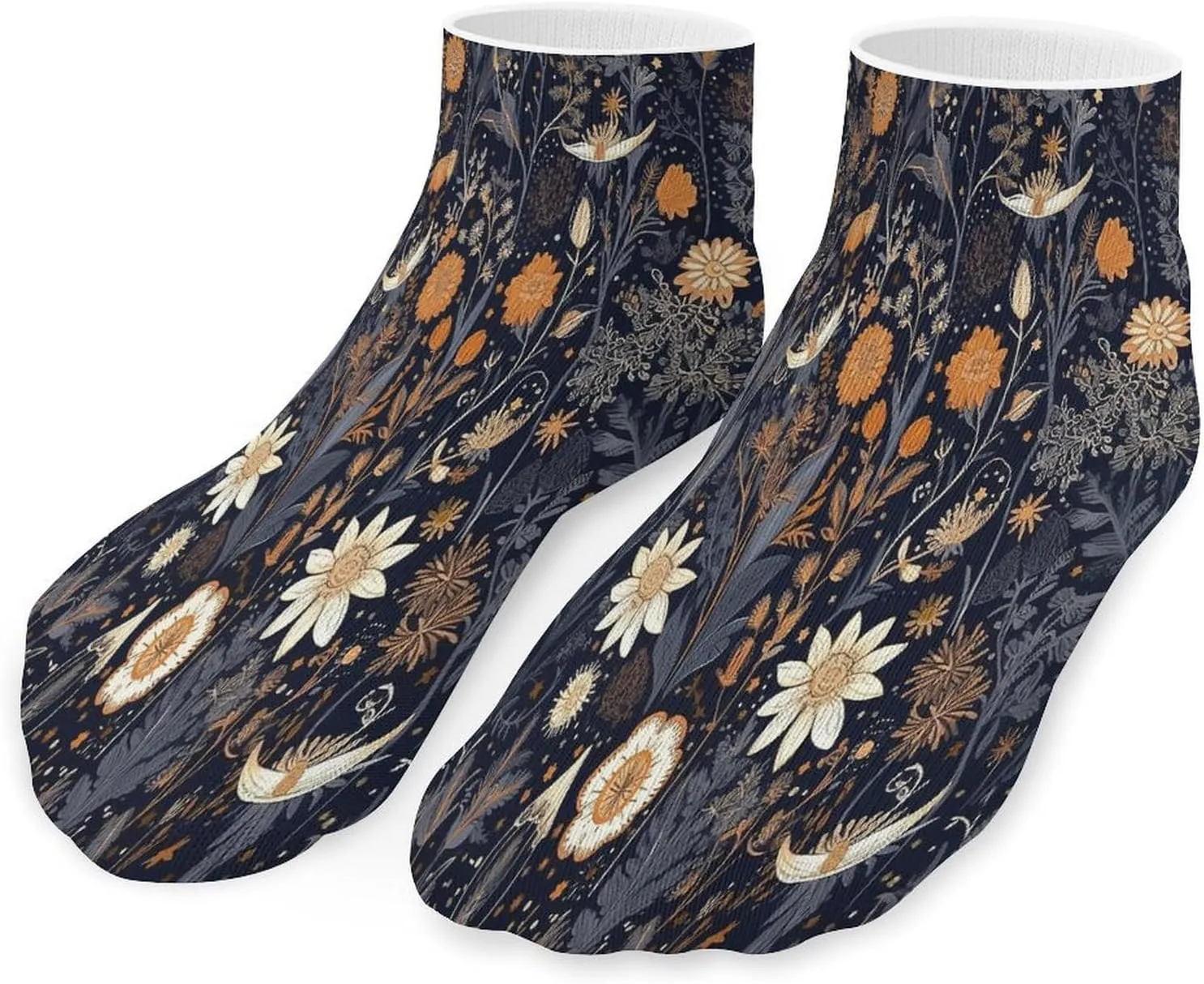 Decorated with Stars Socks Low Cut Ankle Short Sock Novelty Casual Invisible Liner Socks for Men Women