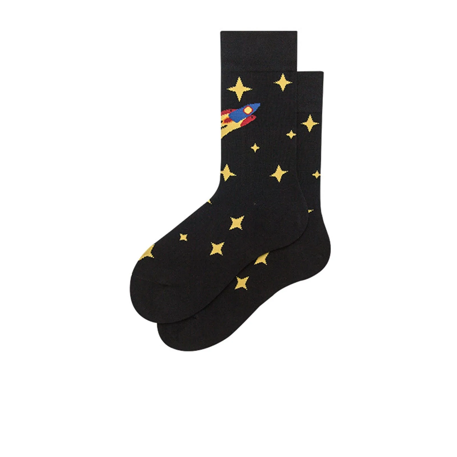 Discover Star Crew Cotton Socks Unisex