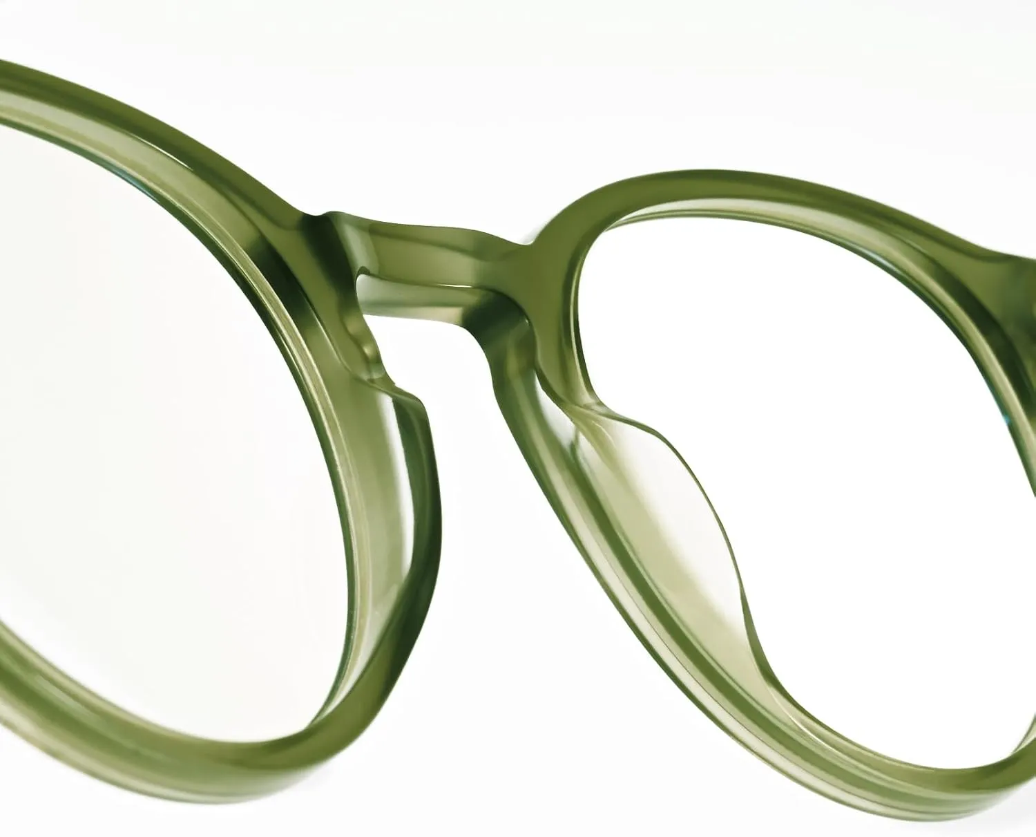Dollger Blue Light Blocking Glasses For Woman Men Thick Acetate Frame Round Computer BlueLight Glasses Non-Prescription