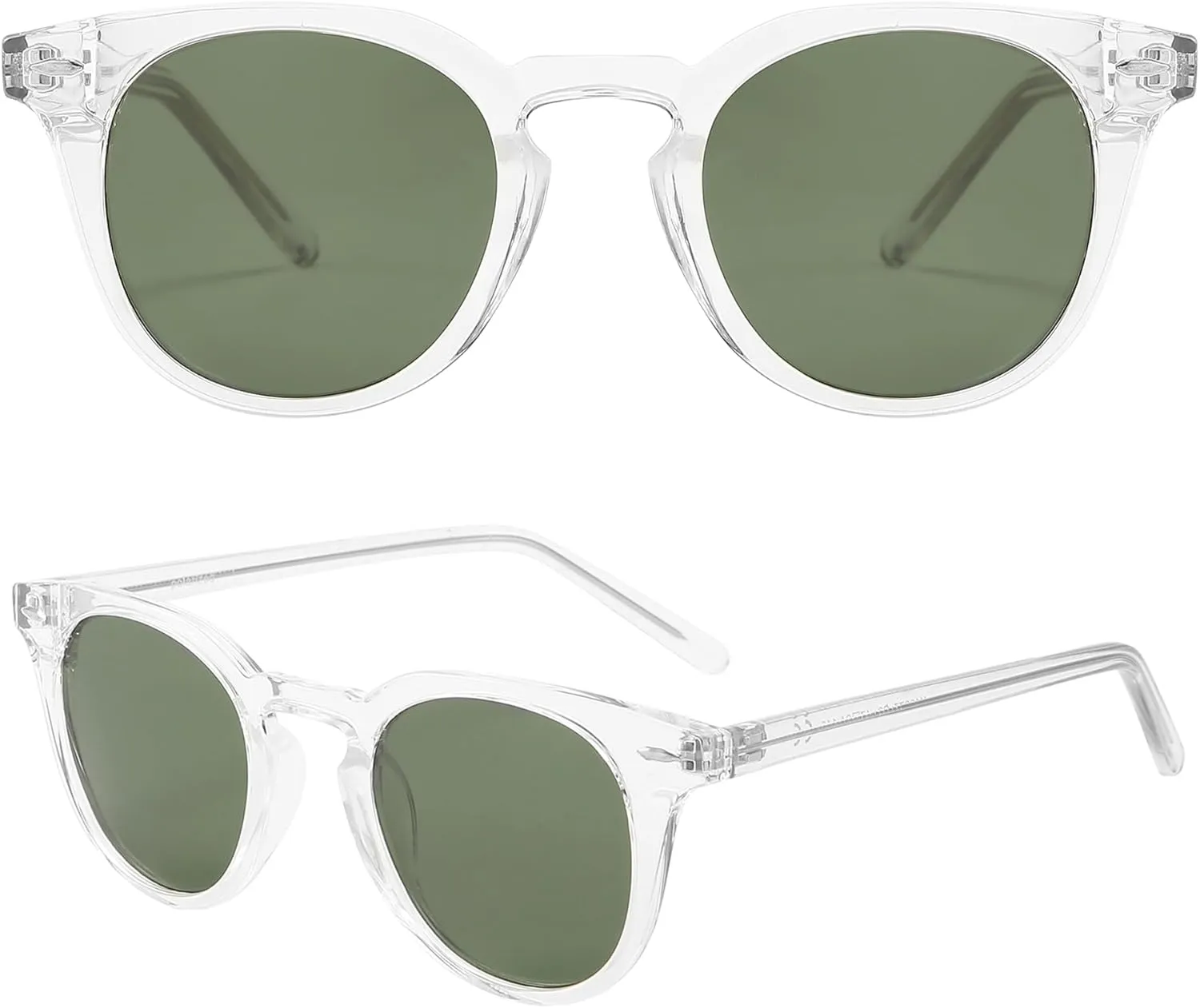 Dollger Polarized Round Sunglasses for Women Classic Retro Design Womens Trendy Style UV Protection Small Lens