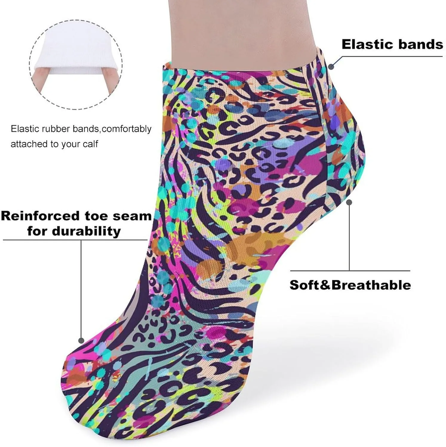 Dress Socks Women Light Casual Running Crew Socks, No Show Funny Novelty Outdoor Socks for Ladies Girl