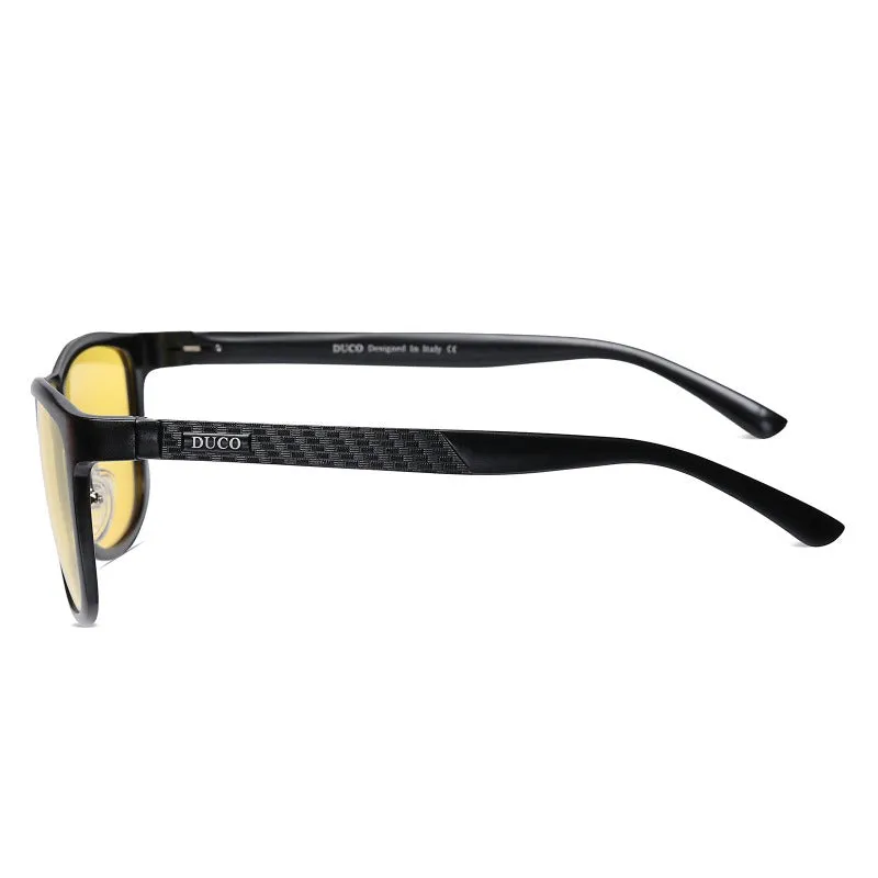DUCO Polarized Night Vision Glasses for Men and Women Yellow Safety Driving Glasses with UV Protection and Anti Glare Coop - NV