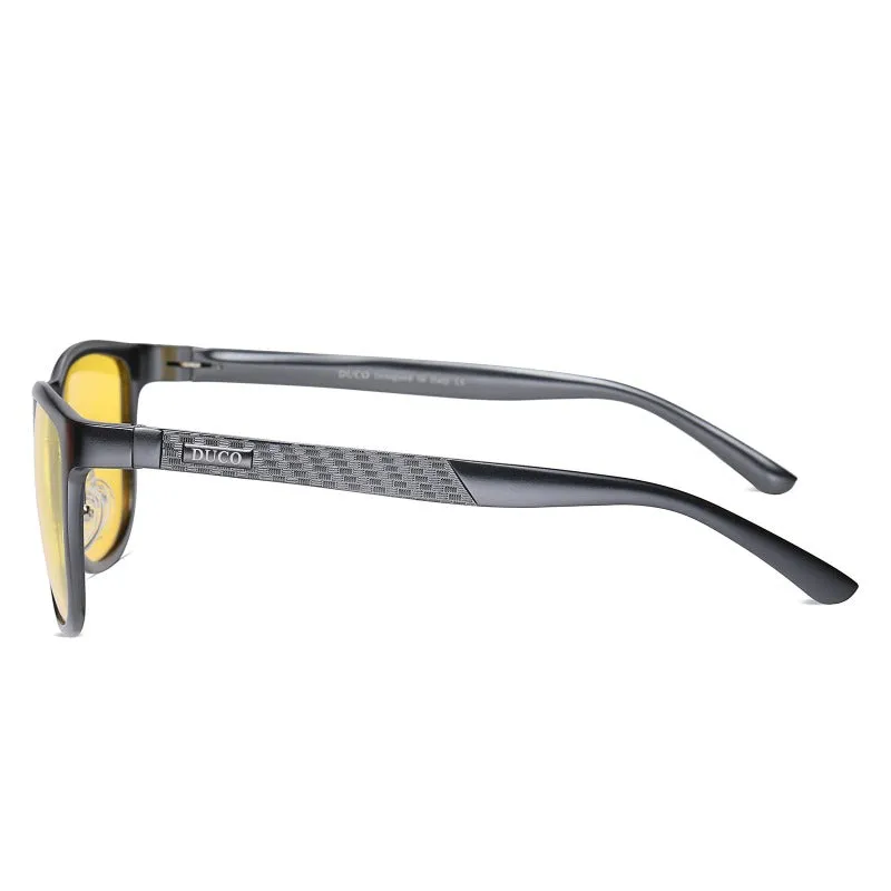 DUCO Polarized Night Vision Glasses for Men and Women Yellow Safety Driving Glasses with UV Protection and Anti Glare Coop - NV