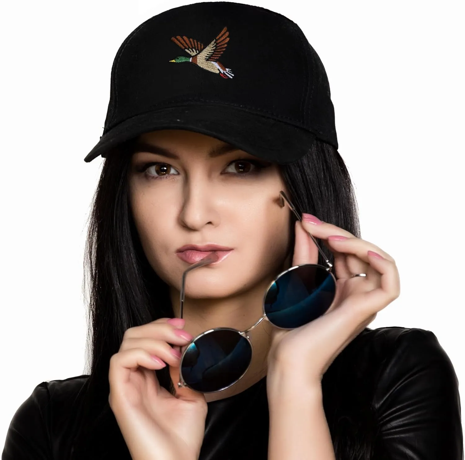 Embroidered Baseball Cap for Women Men Adjustable Baseball Hat Black Baseball Cap Trucker Hat