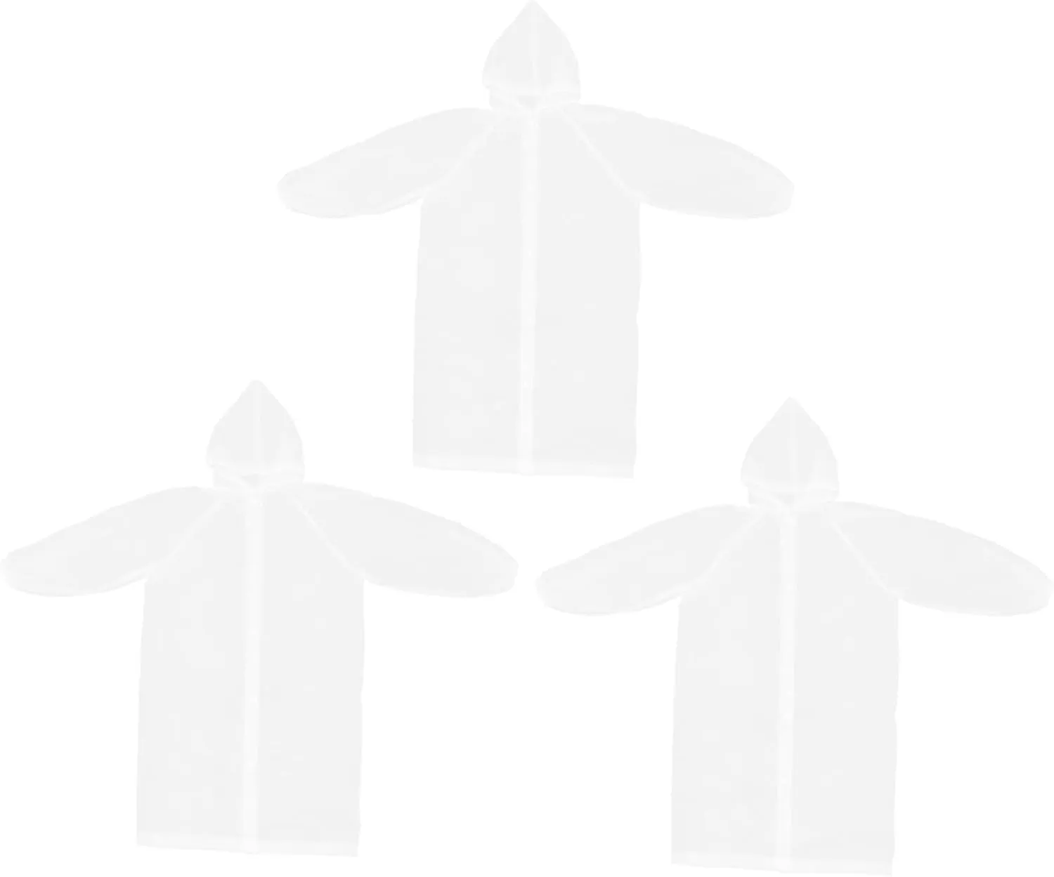 EVA Rain Coats Mountaineering Raincoat Outdoor Hiking Raincoat with Hat Hiking Raincoat 3pcs (White)