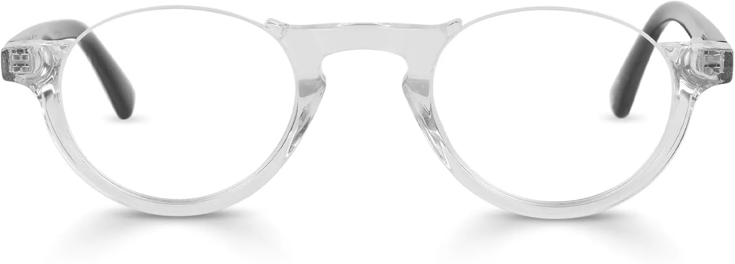 eyebobs - Vice Chair | Premium Reading Glasses for Men and Women | Half Rim Frame for Narrow Faces | Available in 0.0x - 4.0x