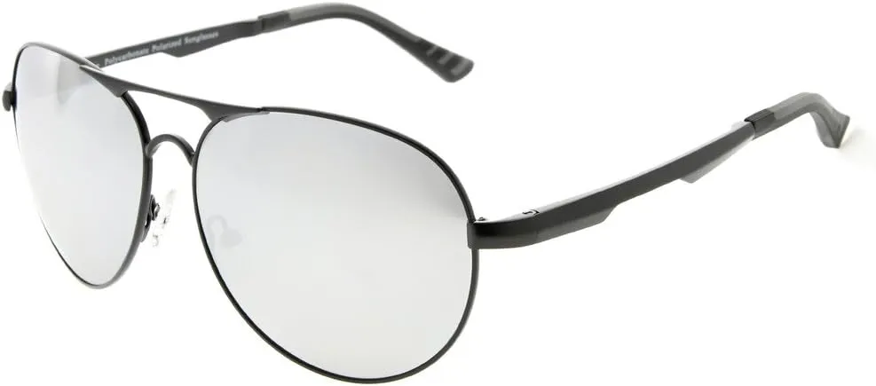 Eyekepper Pilot Style Polycarbonate Lens Polarized Metal Frame Spring Hinges Sunglasses