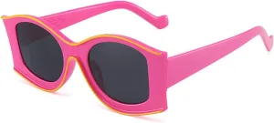 Fashion Colorful Cat Eye Sunglasses Women Vintage Leopard Green Orange Eyewear Men Trending Oval Sun Glasses Shades UV400