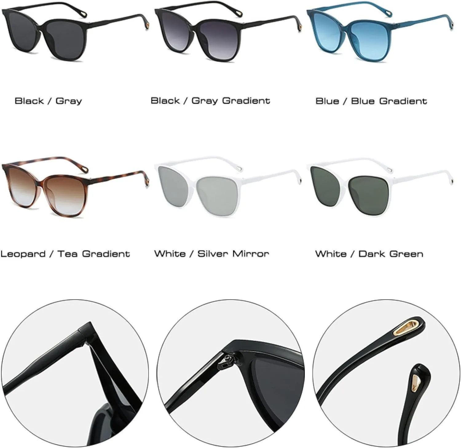 Fashion Gradient Shades Uv400 Women Sunglasses
