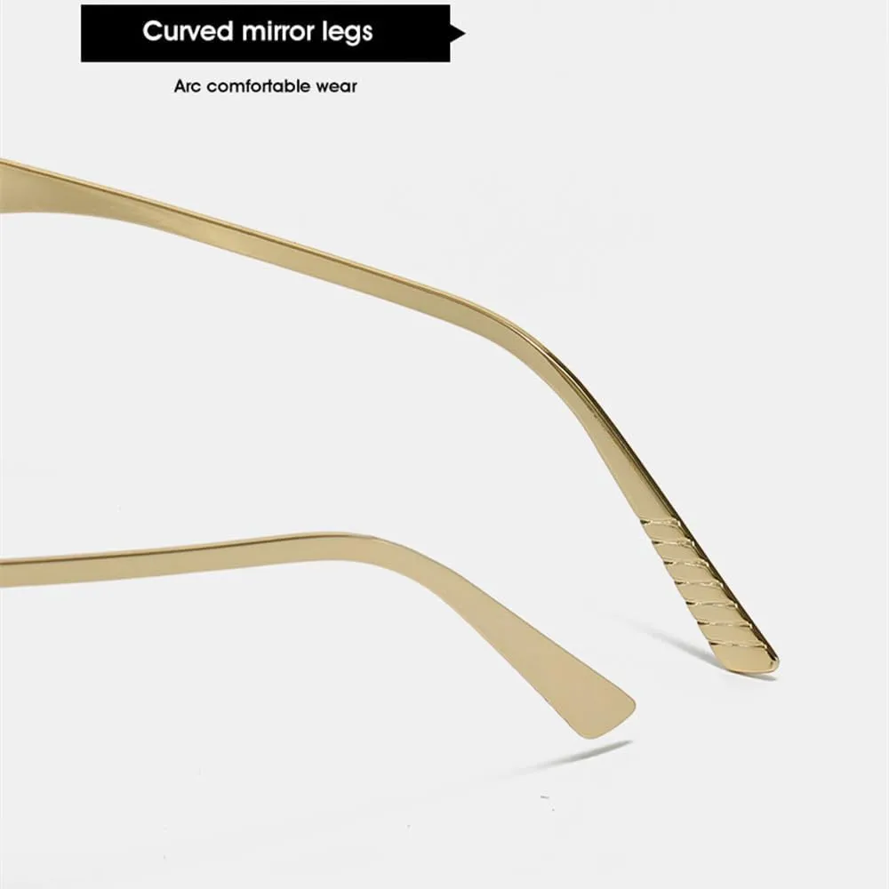 Fashion Half Frame Women Sunglasses Luxury Trending Punk Sun Glasses Female Outdoors Shades UV400