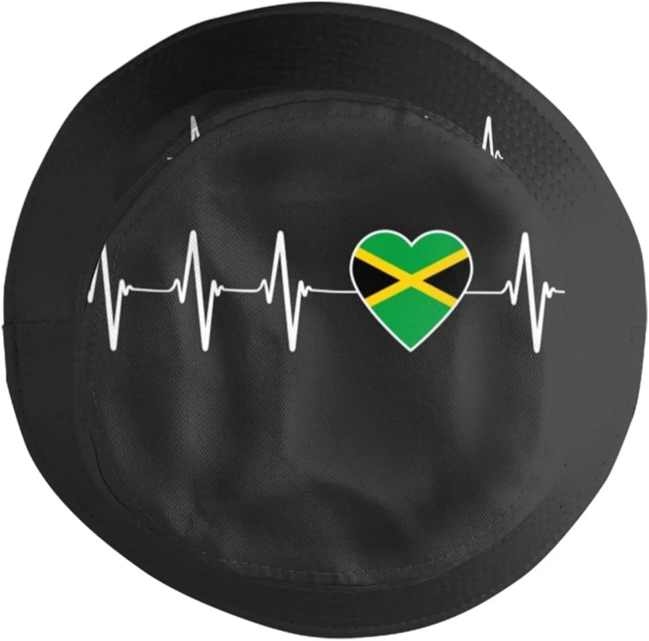 Fashion Jamaica Flag Bucket Hat Packable Jamaican Fisherman Hat Outdoor Travel Beach Sun Hat for Men Women