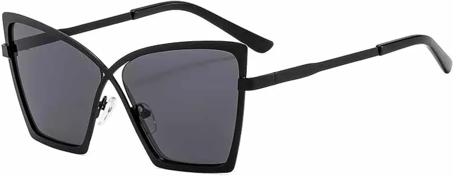 Fashion Large Frame Cat Eye Sunglasses Women for Men Vintage Luxury Punk Sun Glasses Outdoor Travel Glasses Uv400