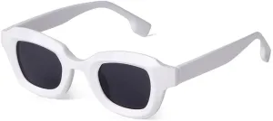 Fashion Orange Thick Sunglasses Women Men Trendy Colorful Sun Glasses