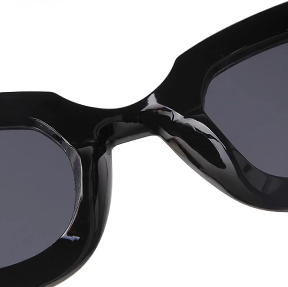 Fashion Orange Thick Sunglasses Women Men Trendy Colorful Sun Glasses